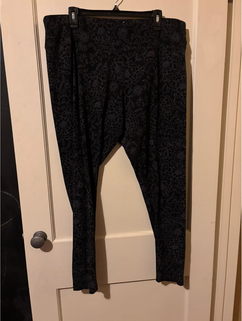 Sonoma black floral leggings 2X